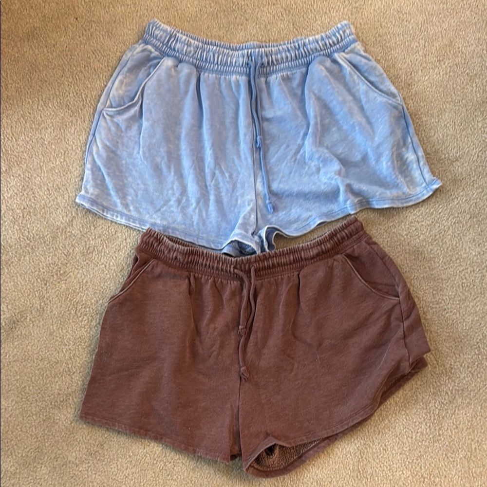 Aeropostale Casual Women's Shorts - Blue and Brown size large